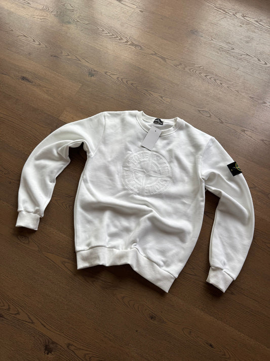 SUDADERA STONE ISLAND M1 - BLANCO