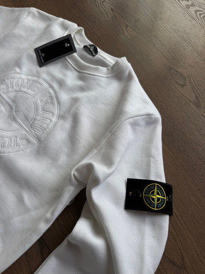 SUDADERA STONE ISLAND M1 - BLANCO