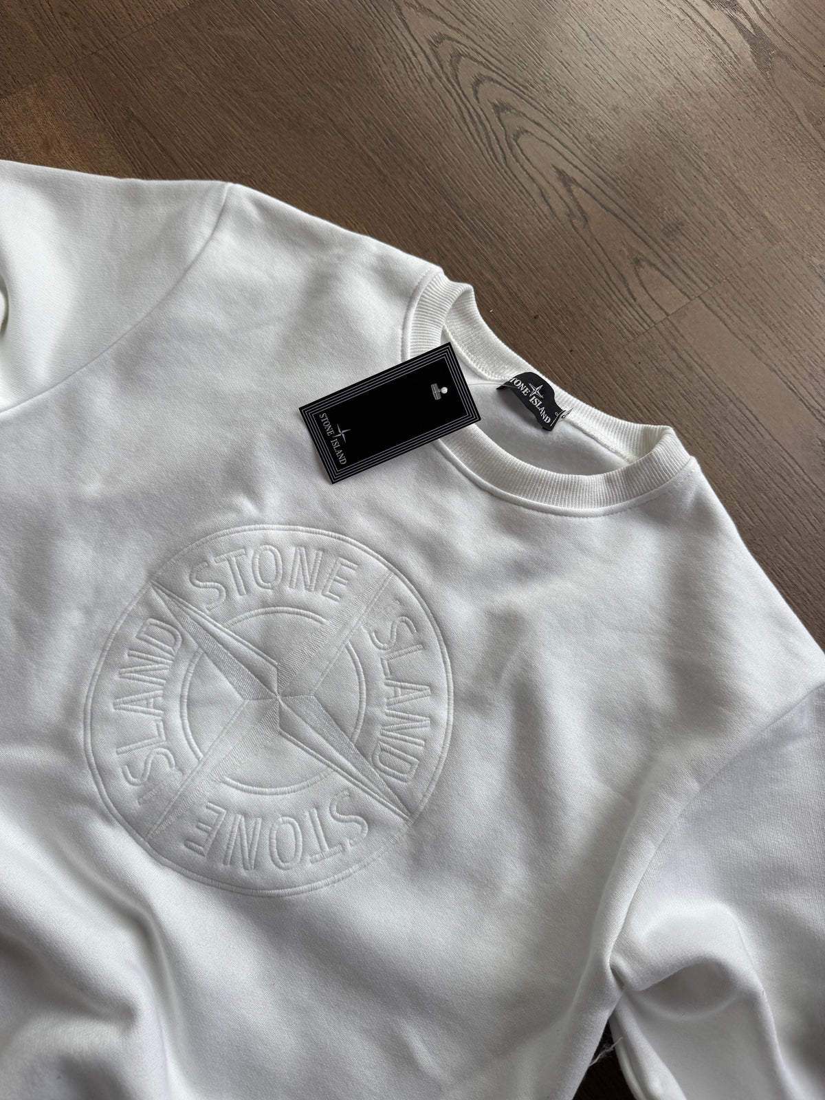 SUDADERA STONE ISLAND M1 - BLANCO